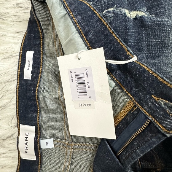 NWT FRAME Size 32 Le Cut Off Denim Shorts - Picture 7 of 8